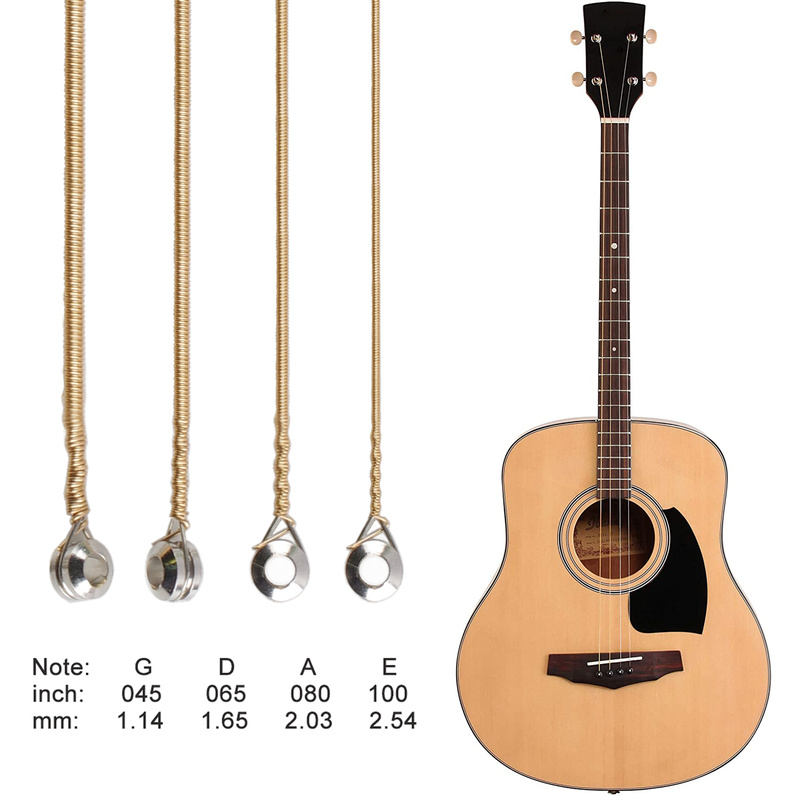 Musical Instrument With Strings - 4 سلاسل الصوتية باس المضادة للصدأ