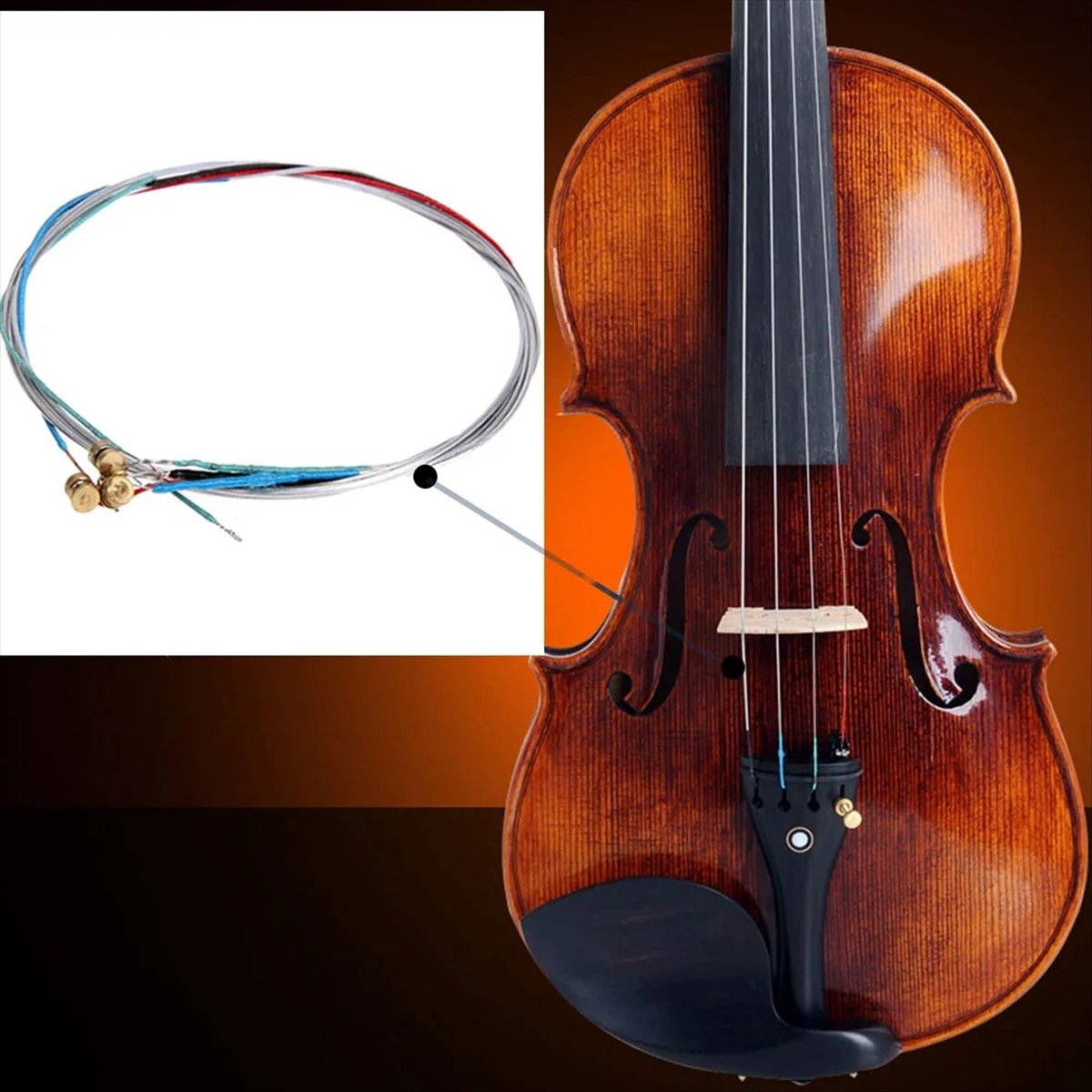 Musical Instrument With Strings - أوتار كمان ABPF 4/4 احترافية، مجموعة