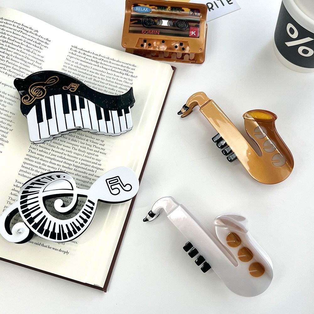 Musical Instrument Video - مشبك شعر جديد من أسيتات حمض