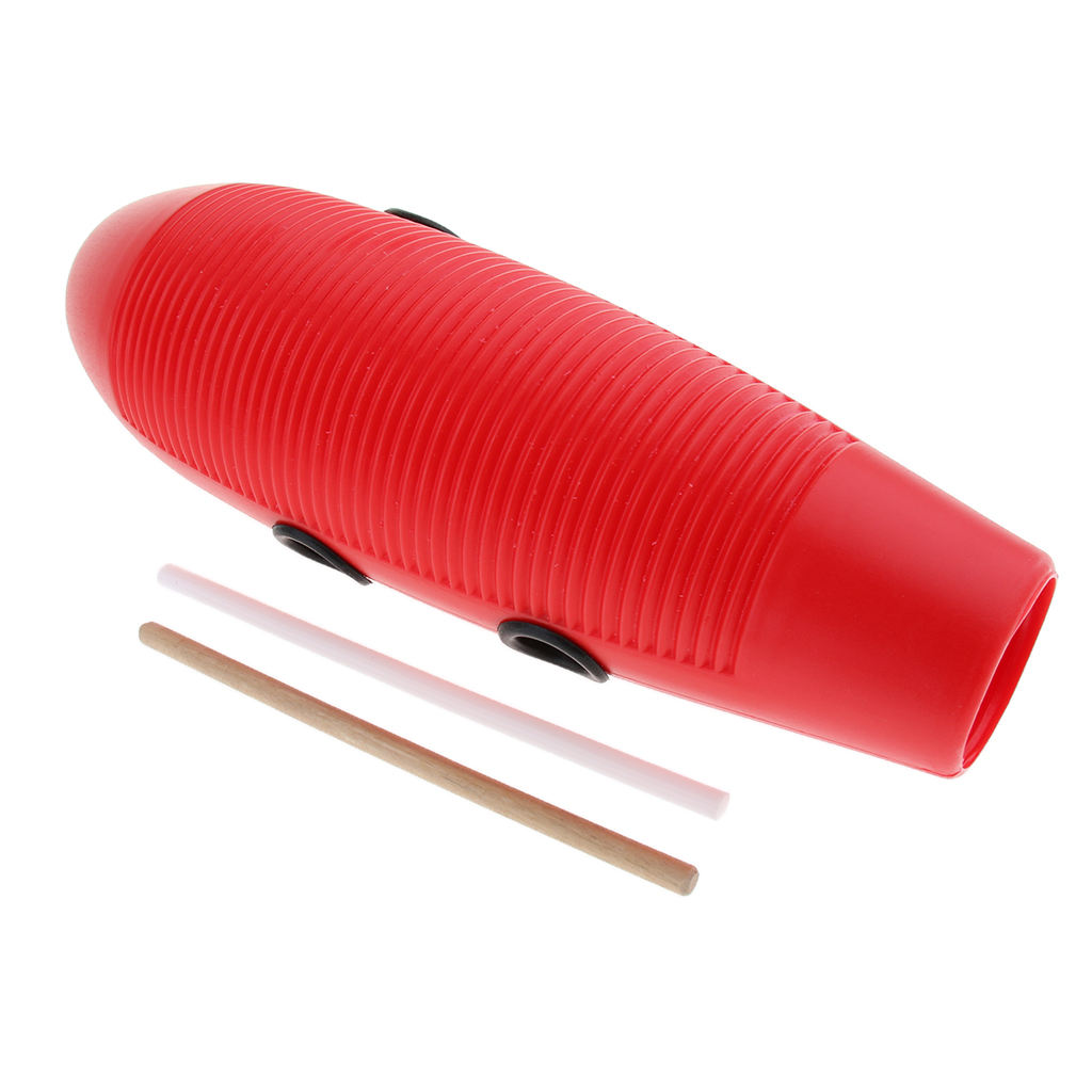 Guiro Scraper Instrument - جيرو-آلة موسيقية قرع لاتينية مع 2