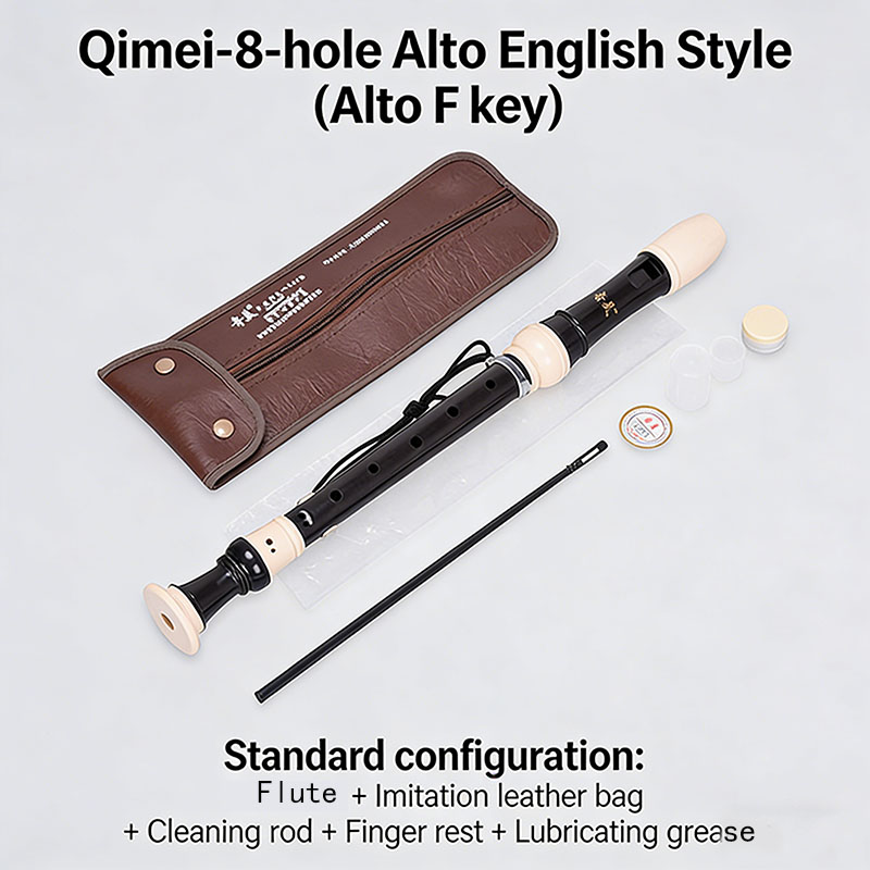 Recorder Baroque Style - فلوت ألتو بـ 8 فتحات، مفتاح