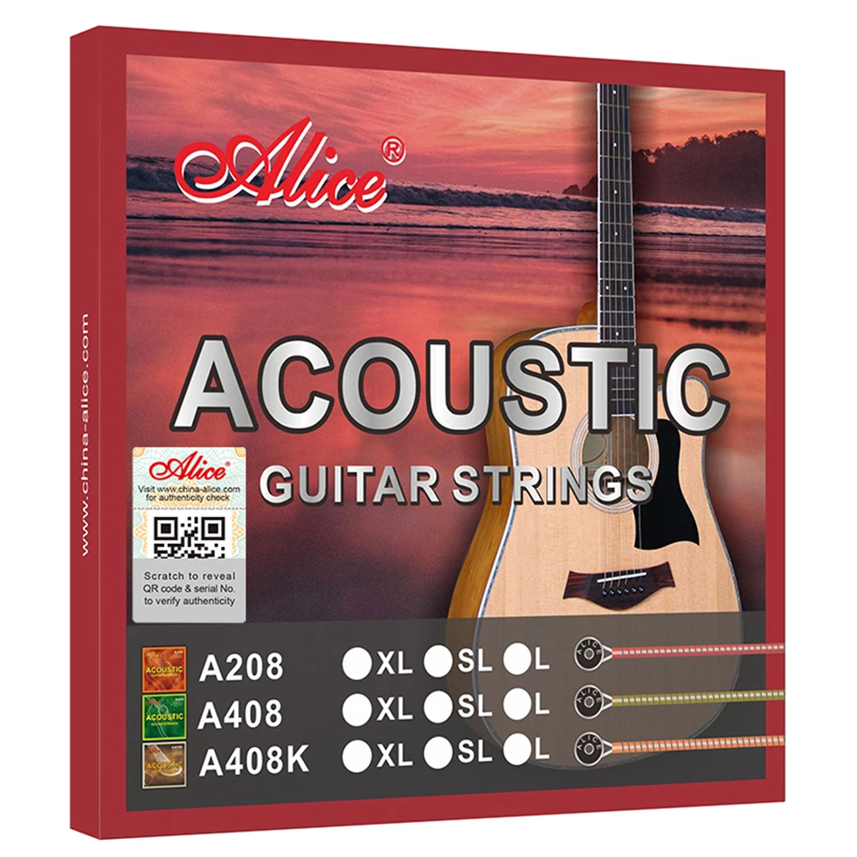 Musical Instrument With Strings - أليس A408 مجموعة كاملة الغيتار الصوتية