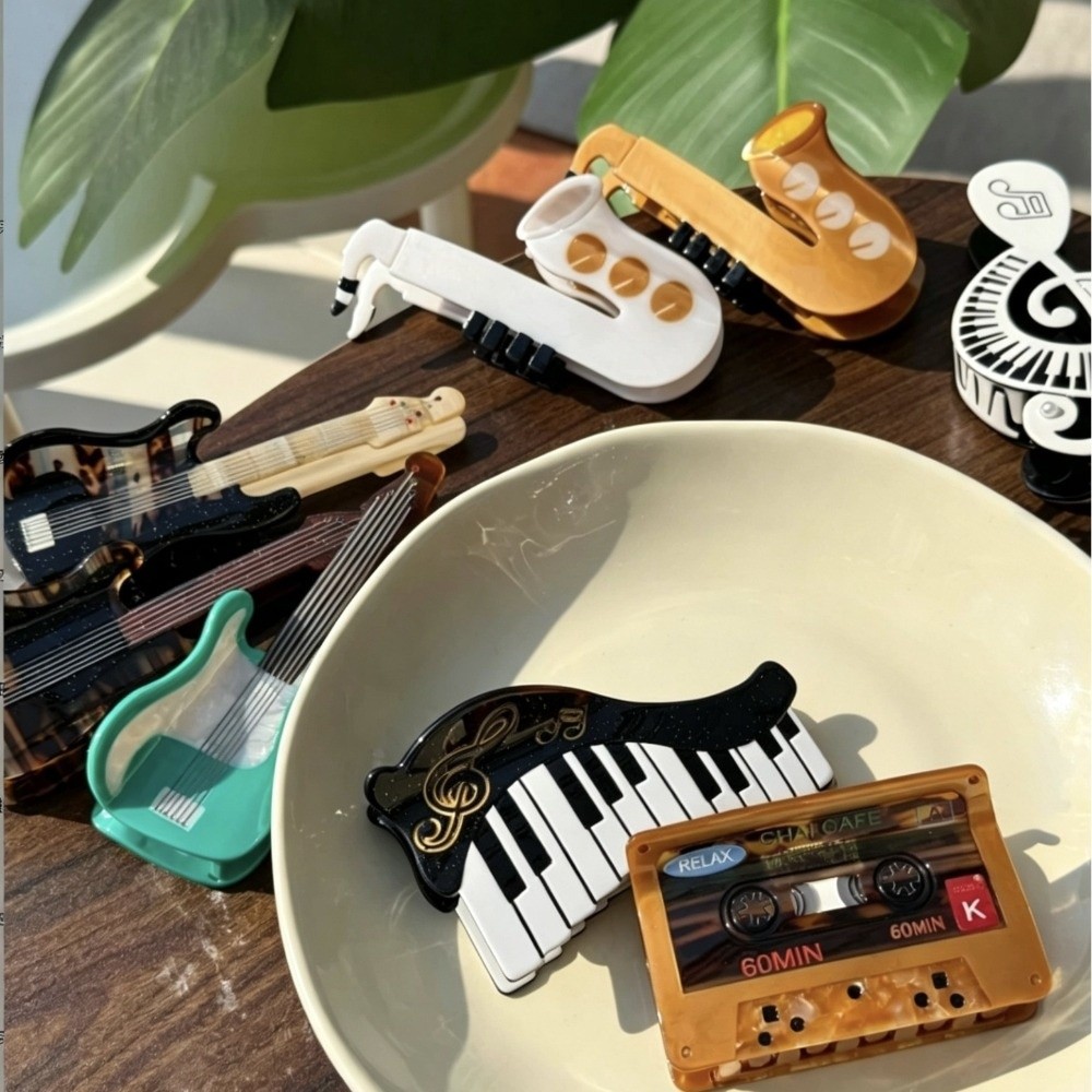 Musical Instrument Video - مشبك شعر جديد من أسيتات حمض