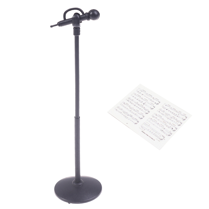 Musical Instrument Images - 2 قطعة/المجموعة 1:12 دمية مصغرة ميكروفون