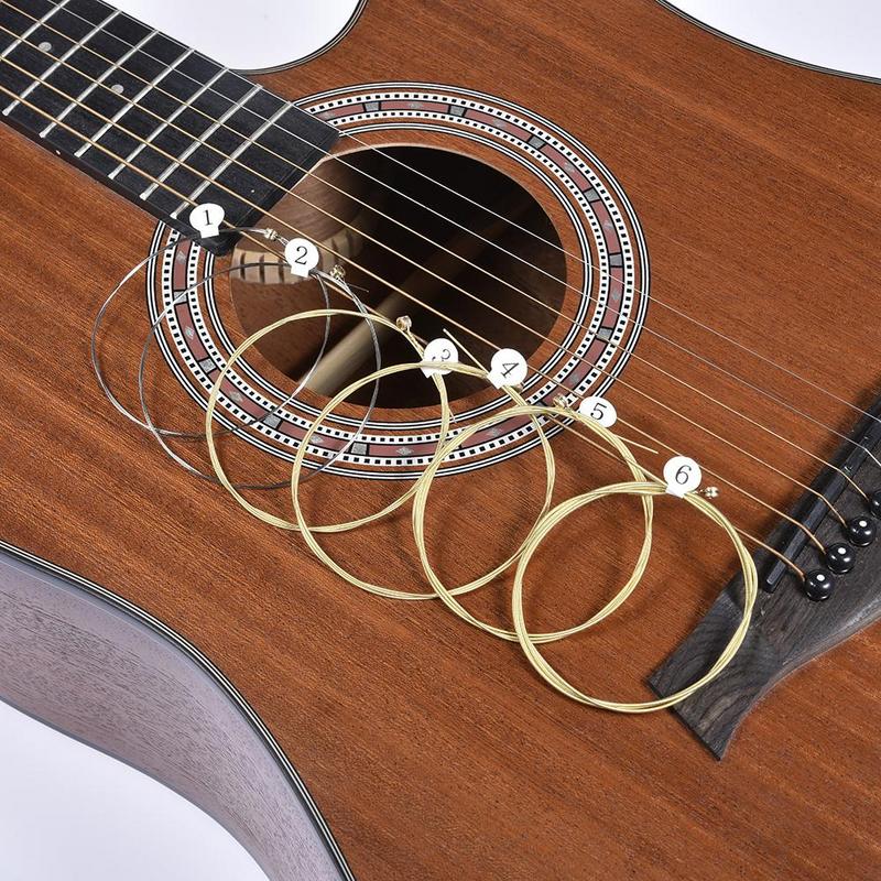 6 قطعة سلاسل الغيتار الصوتية ع - مراجعة Musical Instrument With Strings وسعره