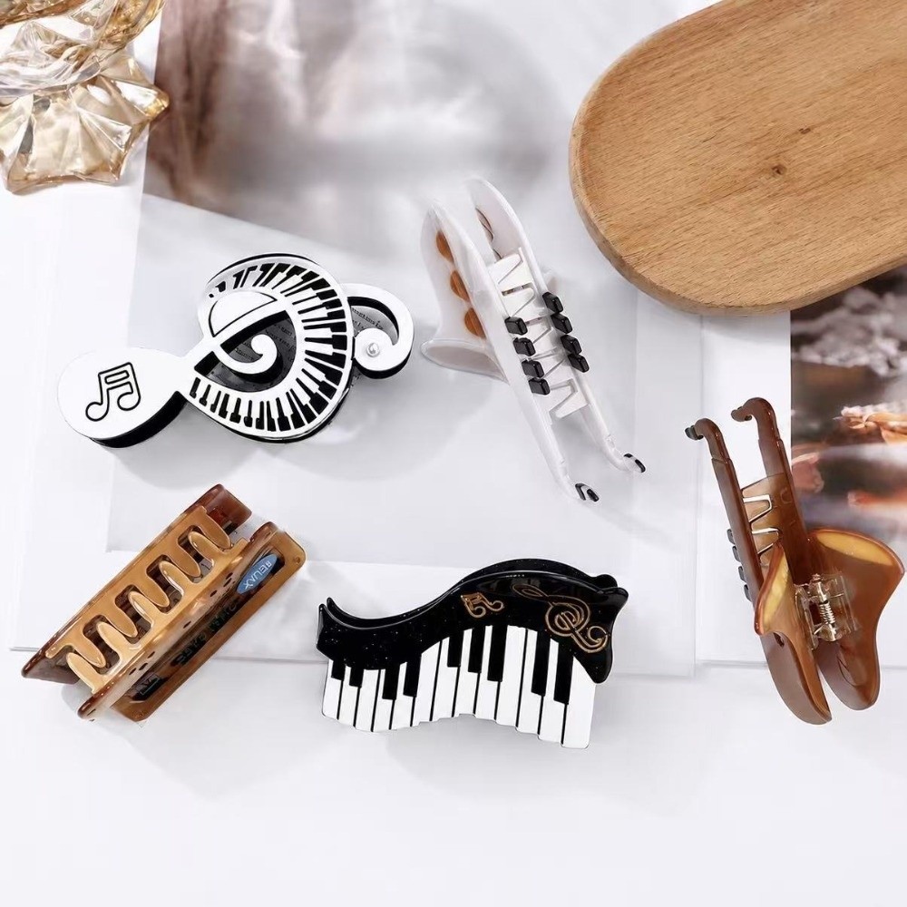 مشبك شعر جديد من أسيتات حمض ال - مراجعة Musical Instrument Video وسعره