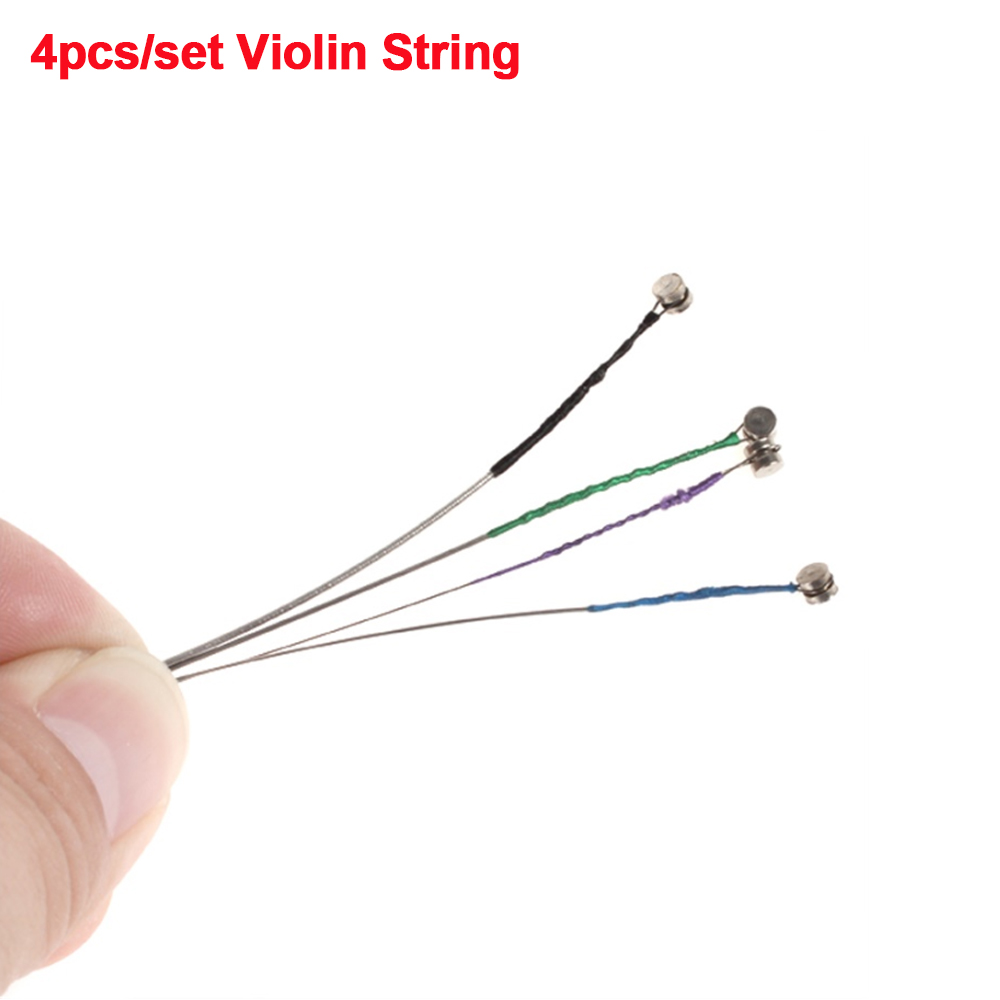 4 قطعة/المجموعة سلاسل الكمان E - مراجعة Musical Instrument Violin وسعره