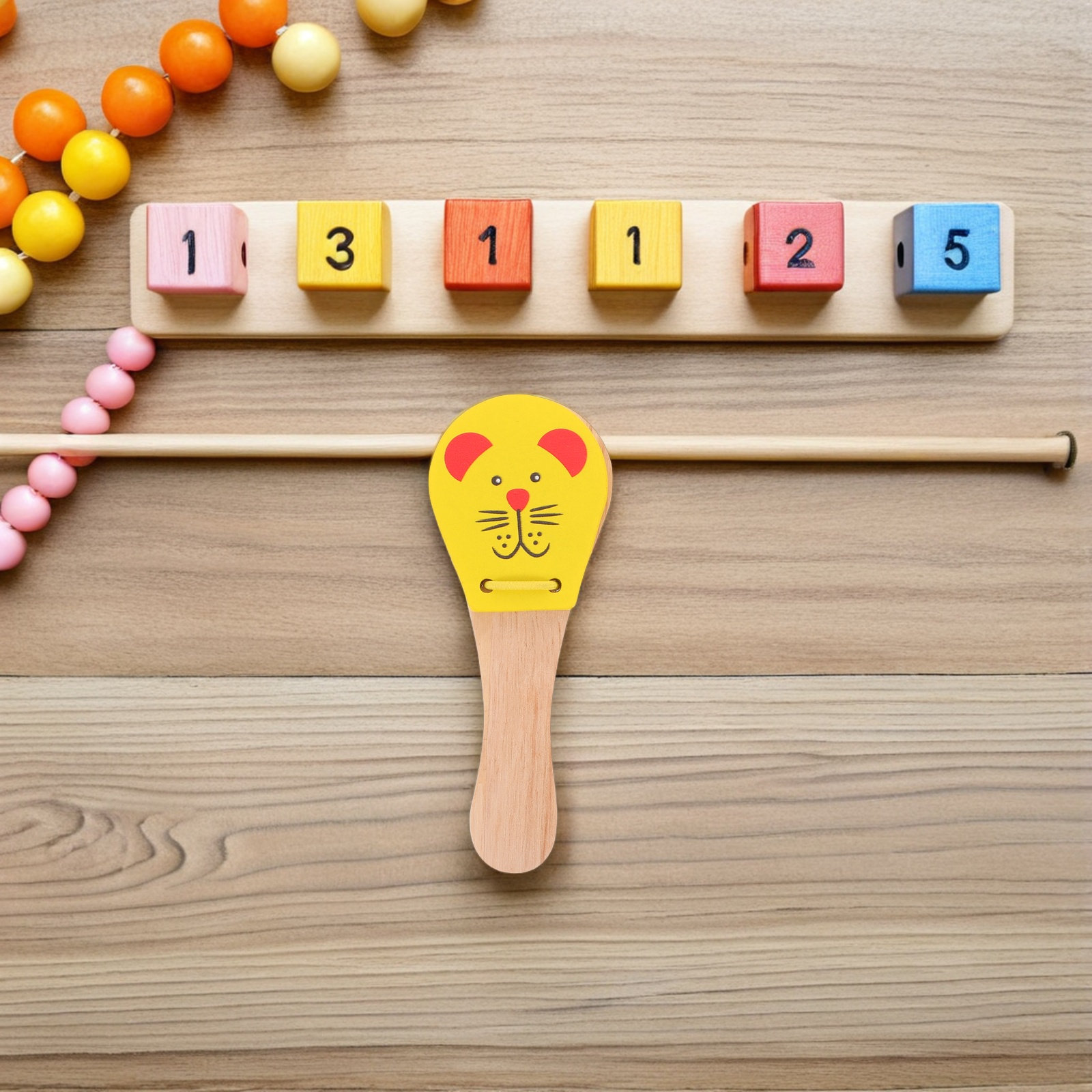 3 قطع من آلات الإيقاع الخشبية  - مراجعة Musical Instrument For Toddlers وسعره