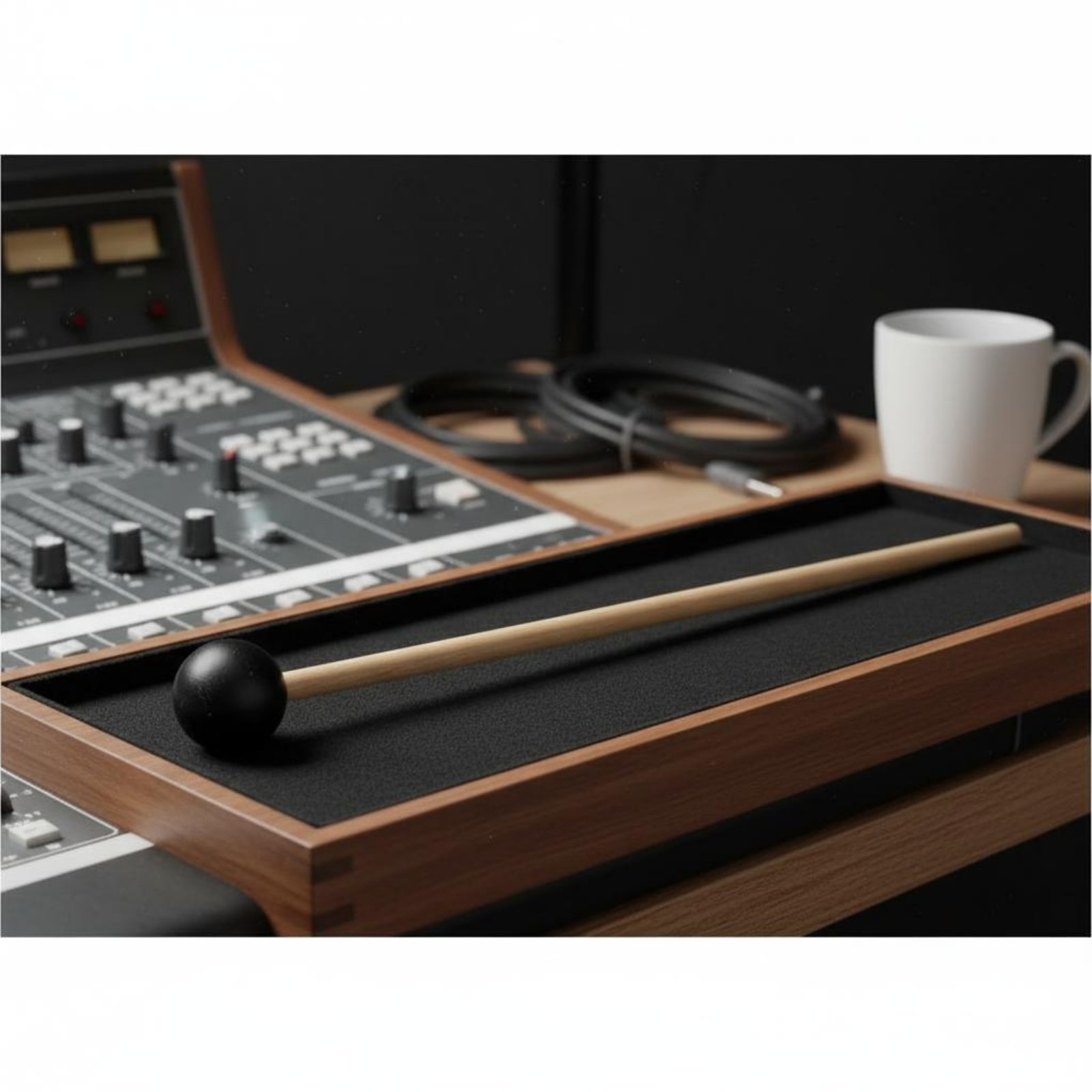 قطعتان من مطرقة الرأس السوداء  - مراجعة Musical Instrument Mallet وسعره