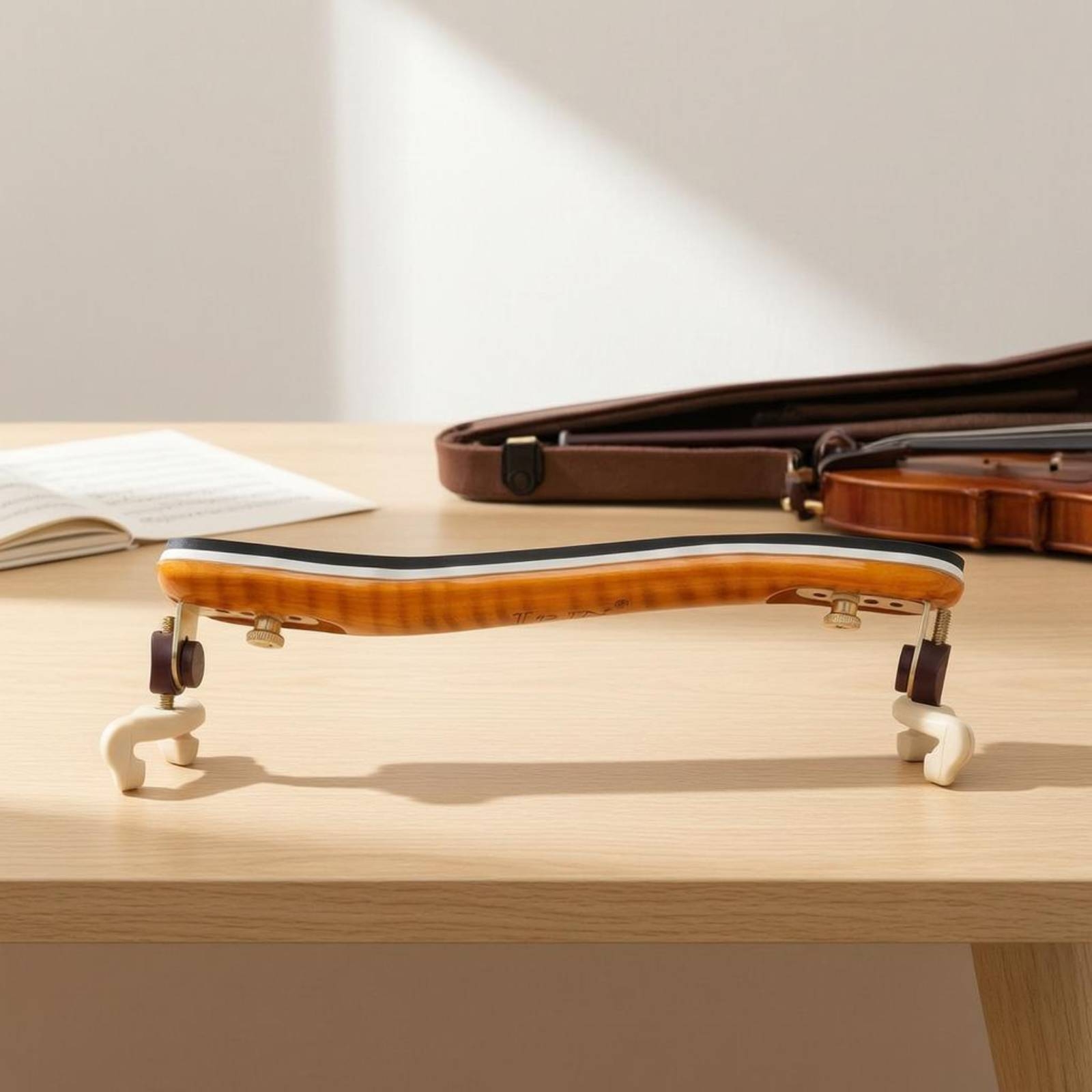 مسند كتف للكمان مقاس 4/4، مبطن - مراجعة Musical Instrument Violin وسعره