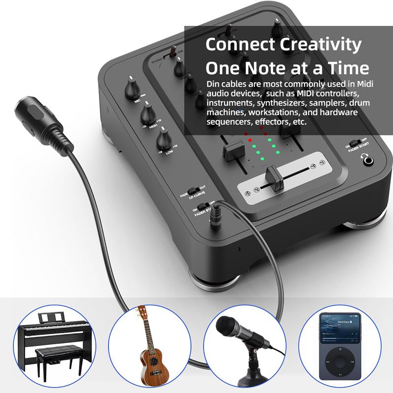 كابل محول MIDI Din 5 إلى 3.5 م - مراجعة Musical Instrument Video وسعره