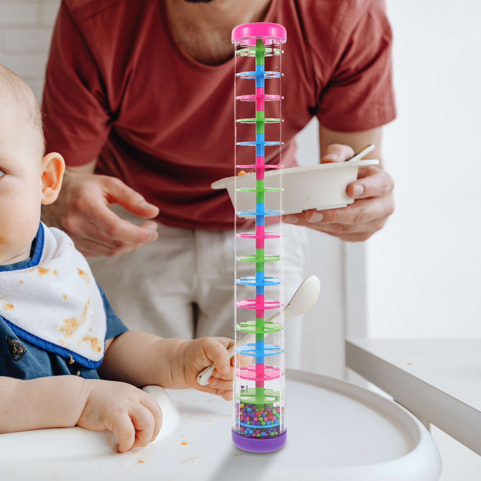 قطعتان من عصا المطر الموسيقية  - مراجعة Musical Instrument For Toddlers وسعره