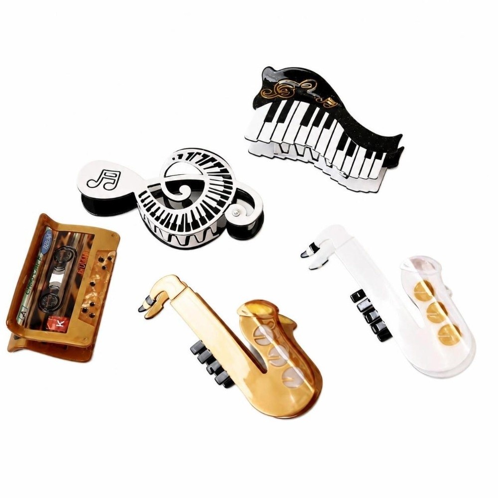 مشبك شعر جديد من أسيتات حمض ال - مراجعة Musical Instrument Video وسعره