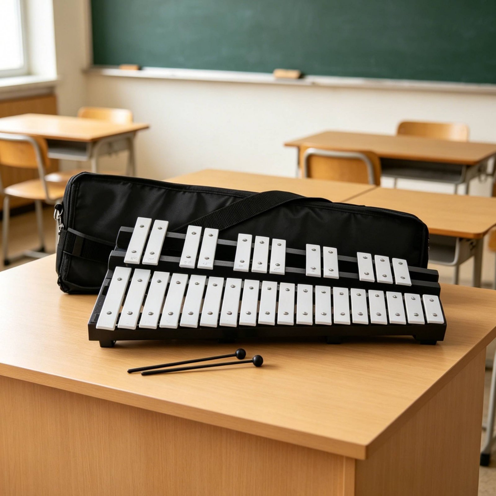 إكسيليفون من الألومنيوم مع حقي - مراجعة Musical Instrument Park وسعره